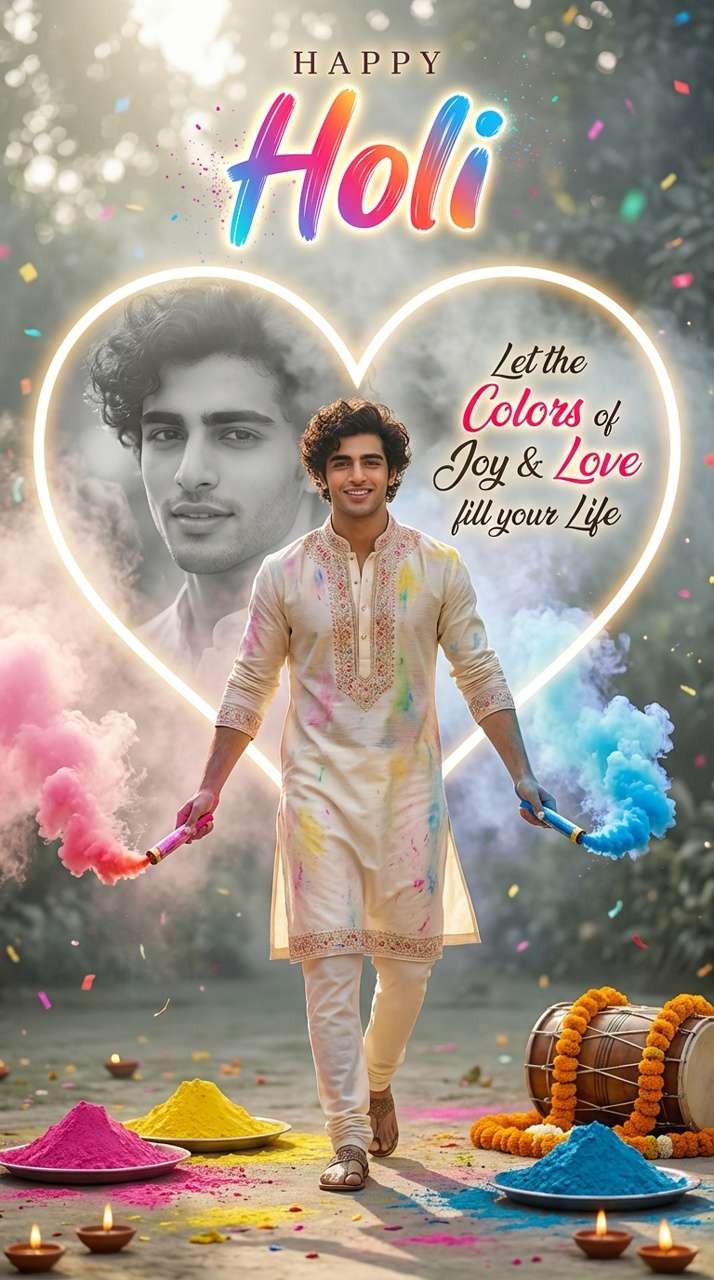 Holi AI Template for Males 02