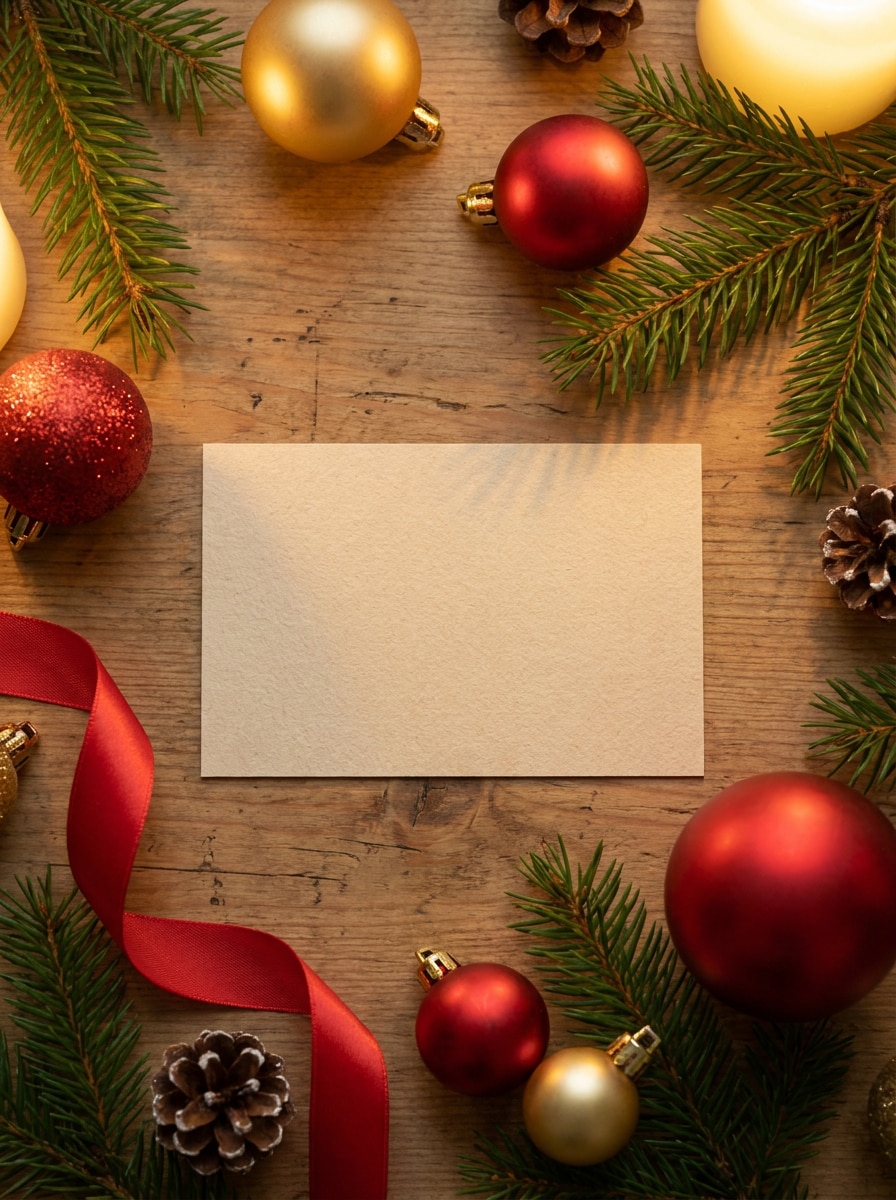 Holiday Gift Card Mockup