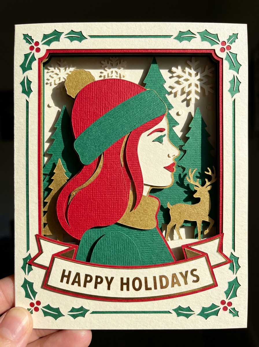 Holiday Papercraft Card Style