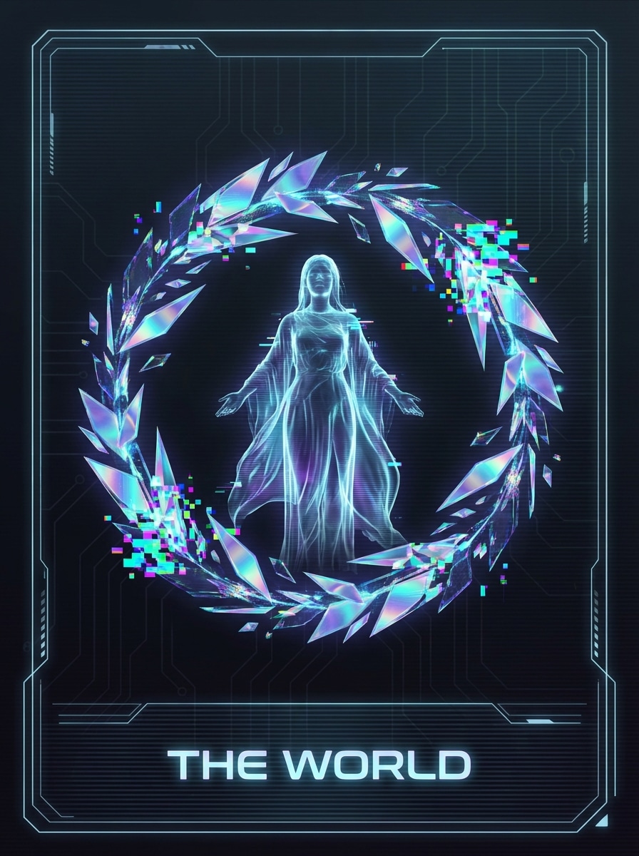 Holographic Glitch Tarot