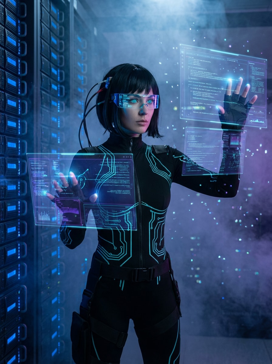 Holographic Netrunner Character