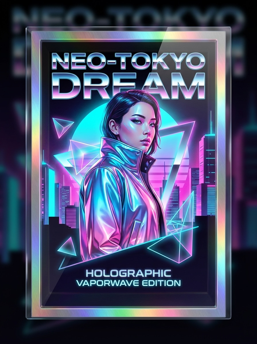 Holographic Poster Background