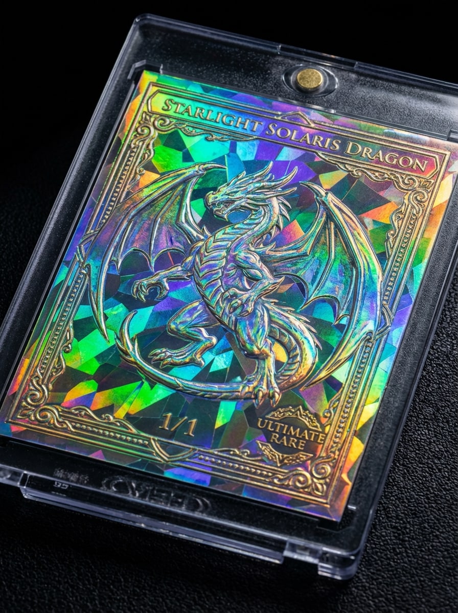 Holographic Rare Card Mockup