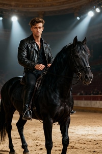 Gemini horse riding AI Photo Prompt