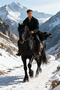 Gemini horse riding AI Photo Prompt