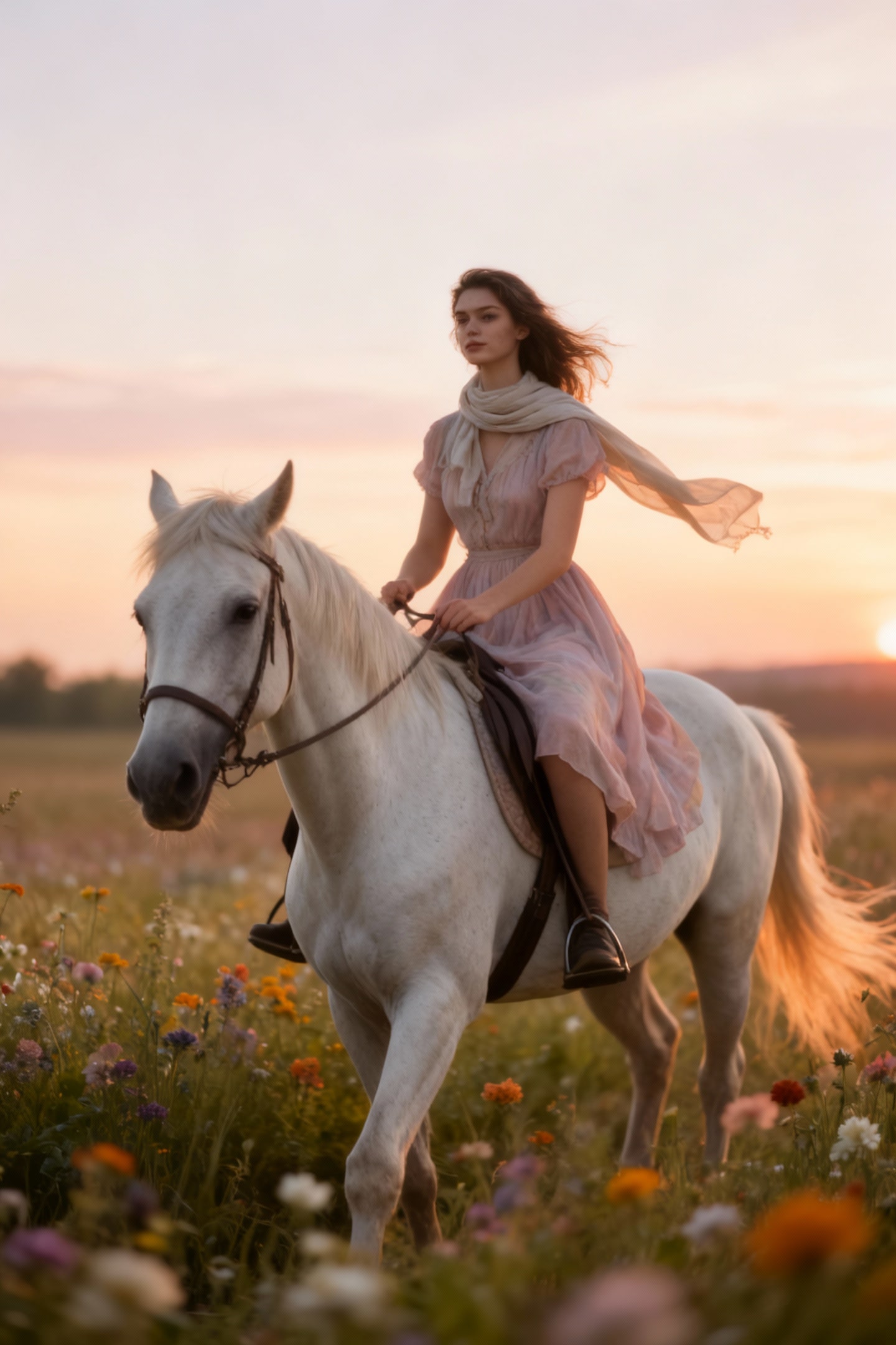 Romantic Countryside Scene