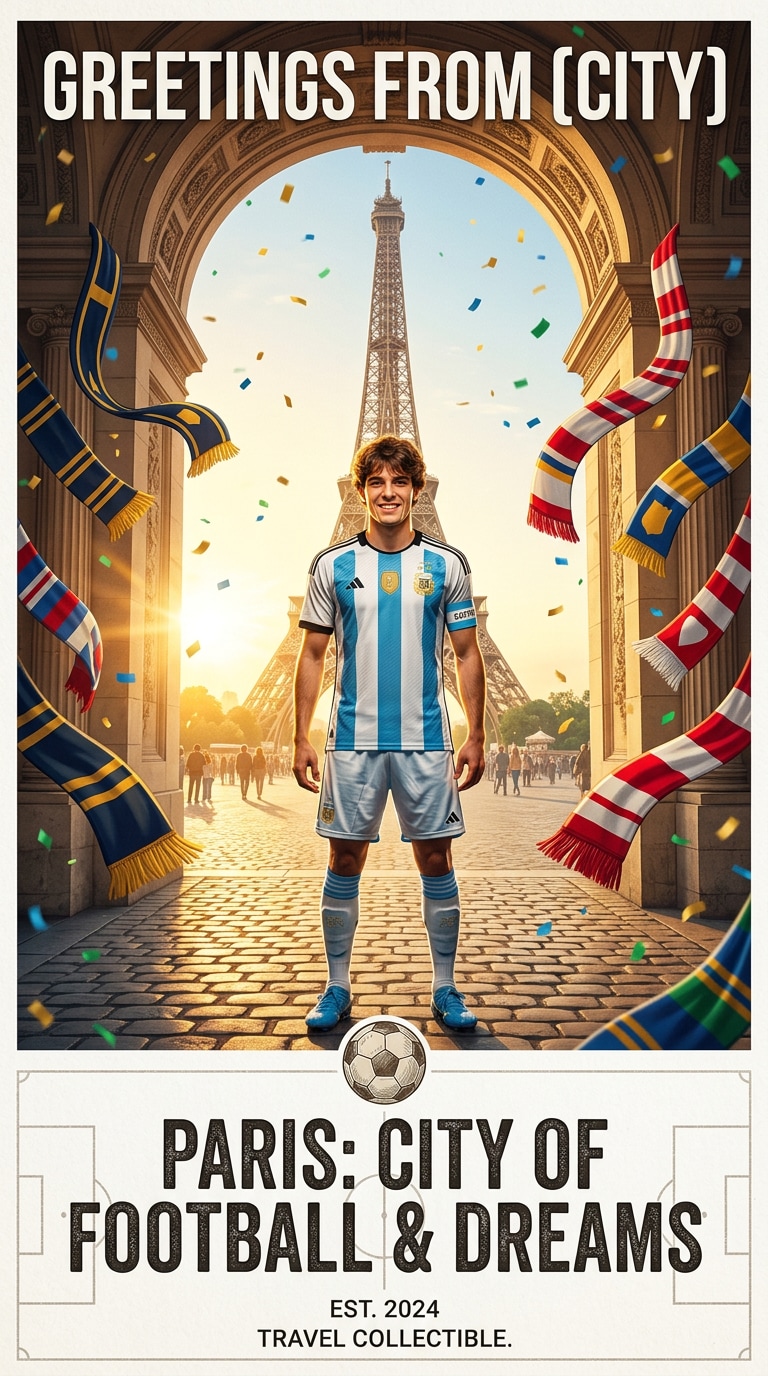 Football travel postcard prompt