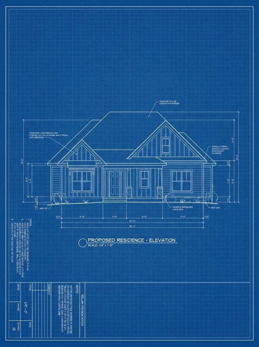 House Photo to Blueprint