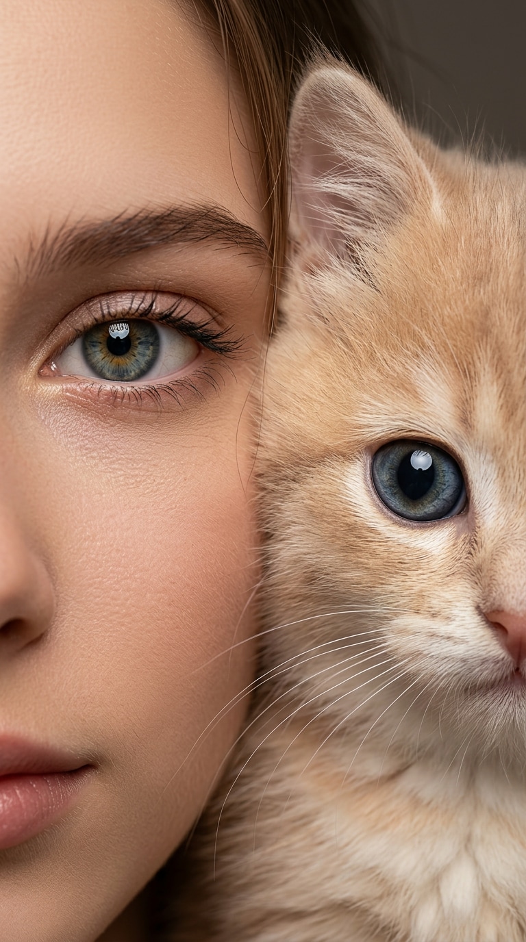 High-resolution human and pet face AI prompt