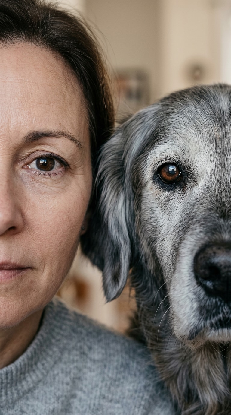 Image to image human pet portrait prompt