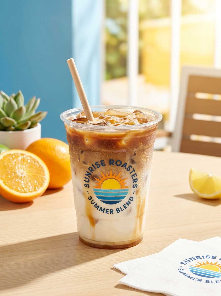 Seasonal Iced Coffee Mockup