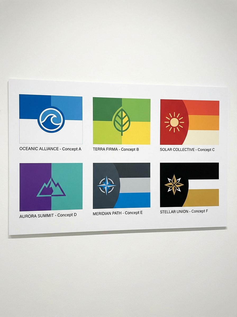 Icon-Grid Flag Concepts