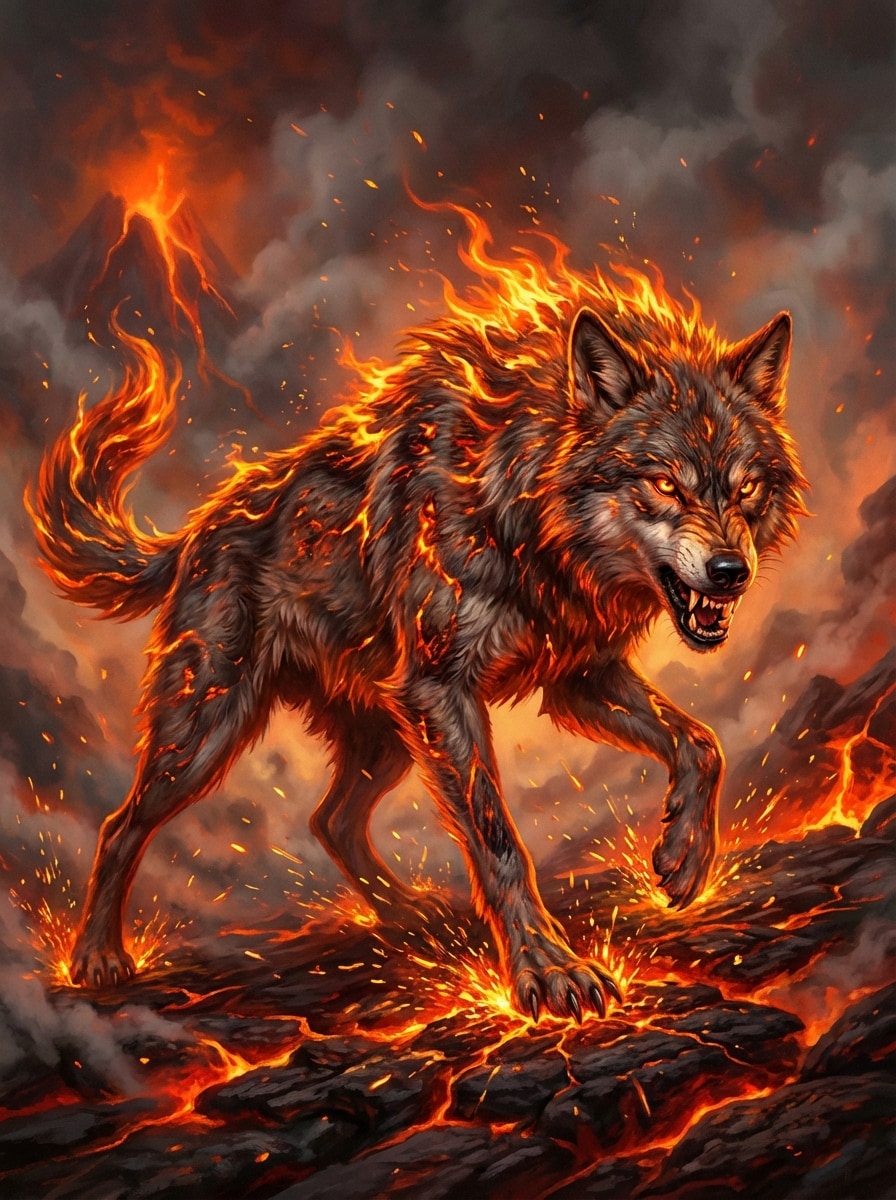 Infernal Fire Wolf