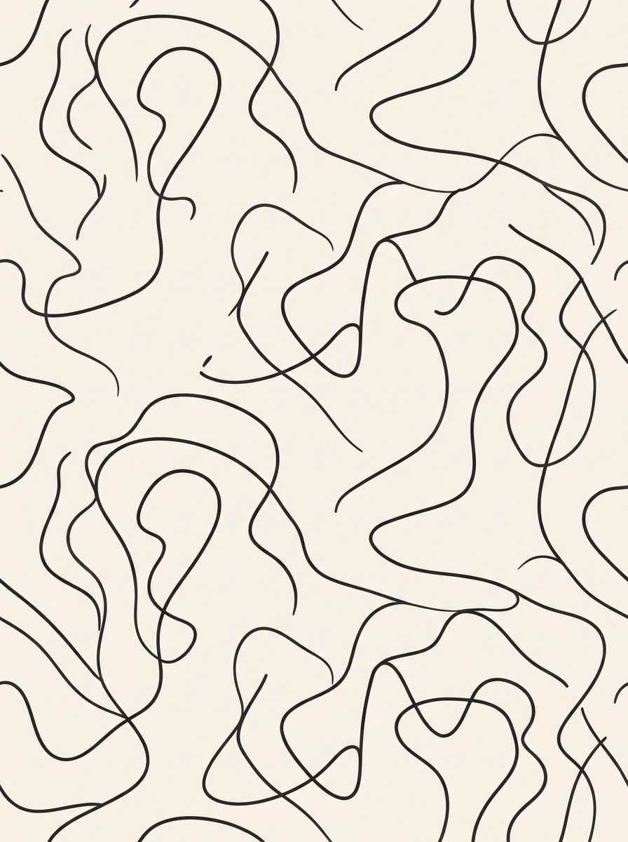 Ink Line Abstract Repeat