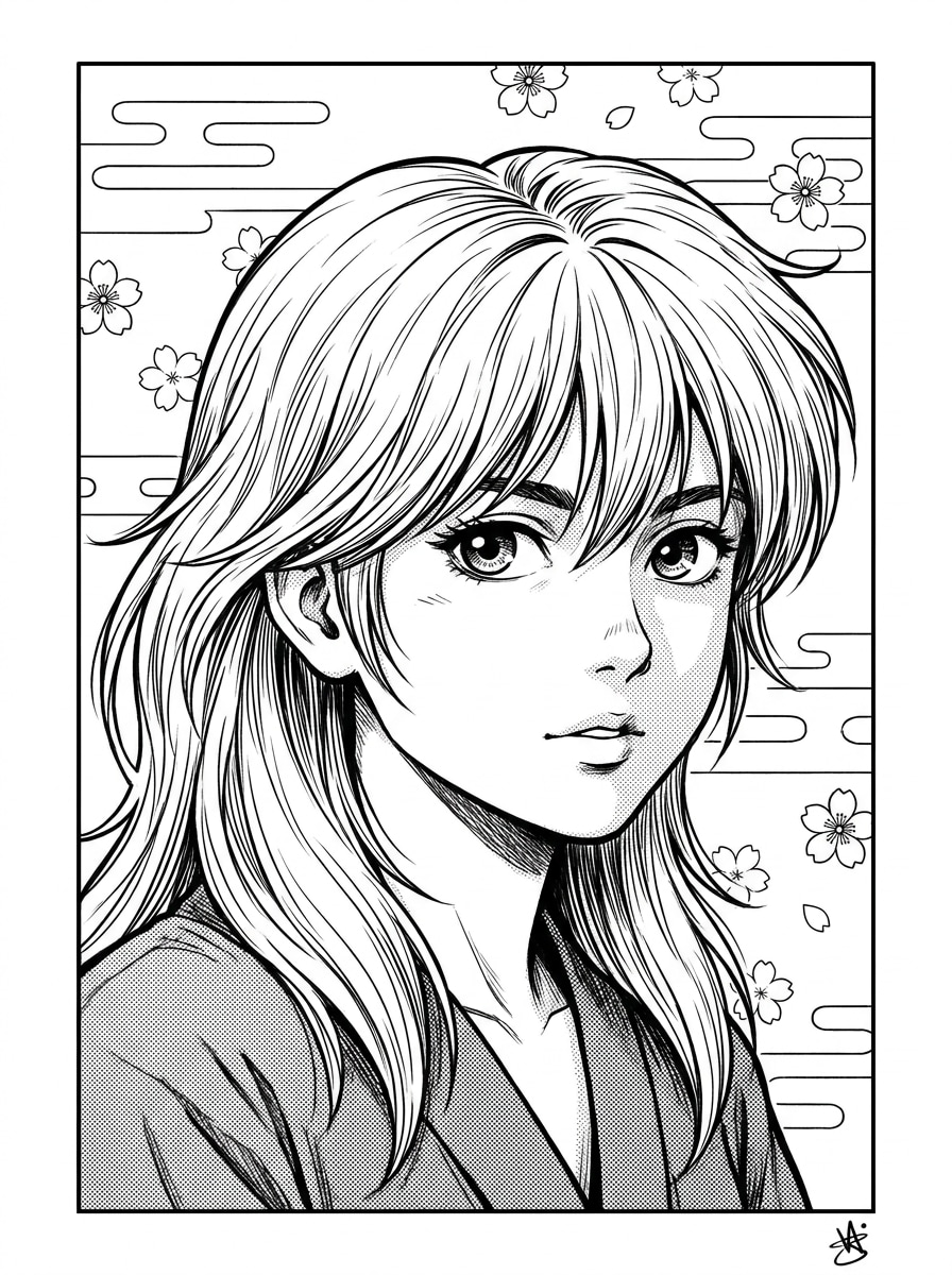 Ink Line Portrait