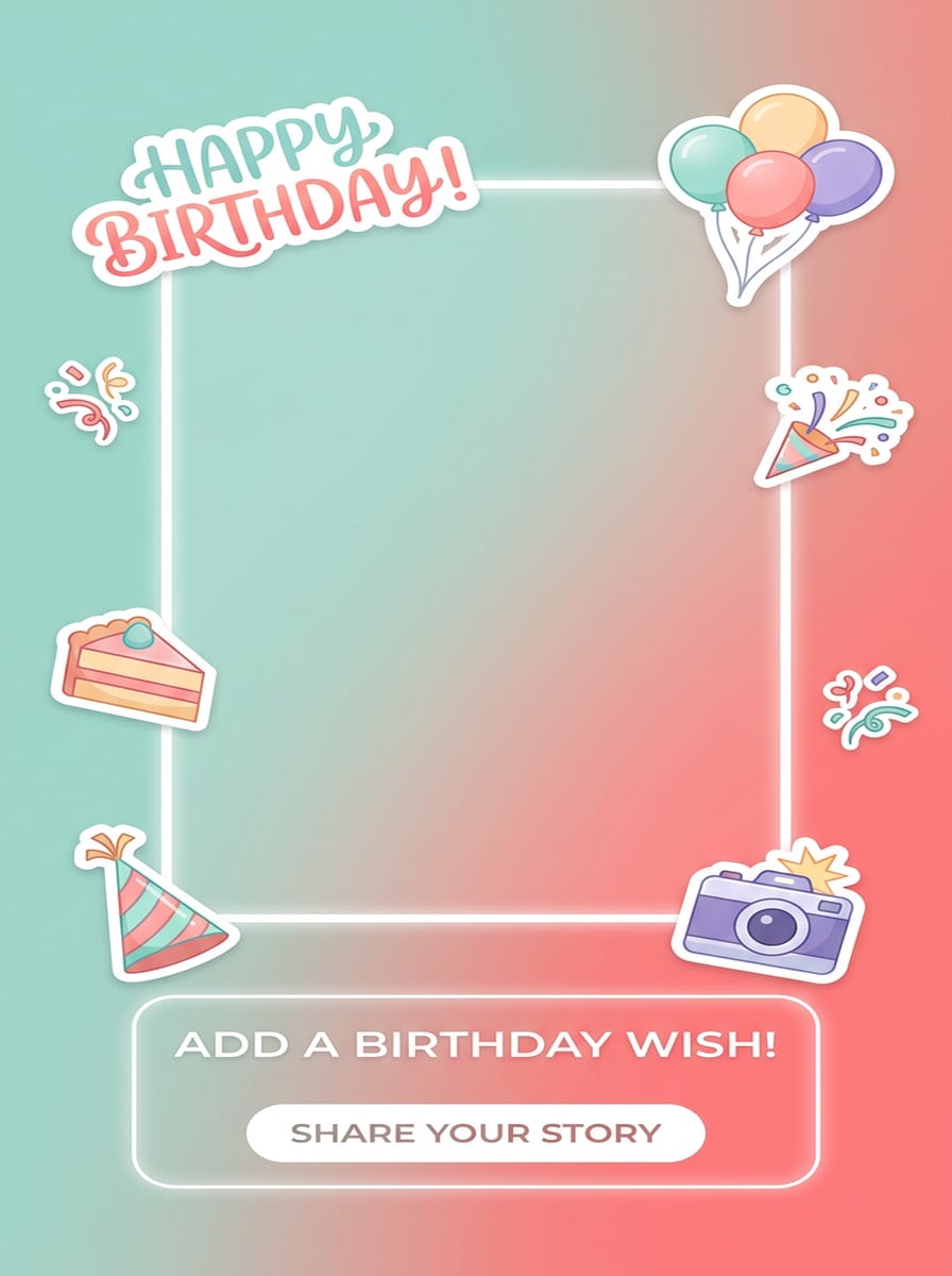 Instagram Story Birthday Frame