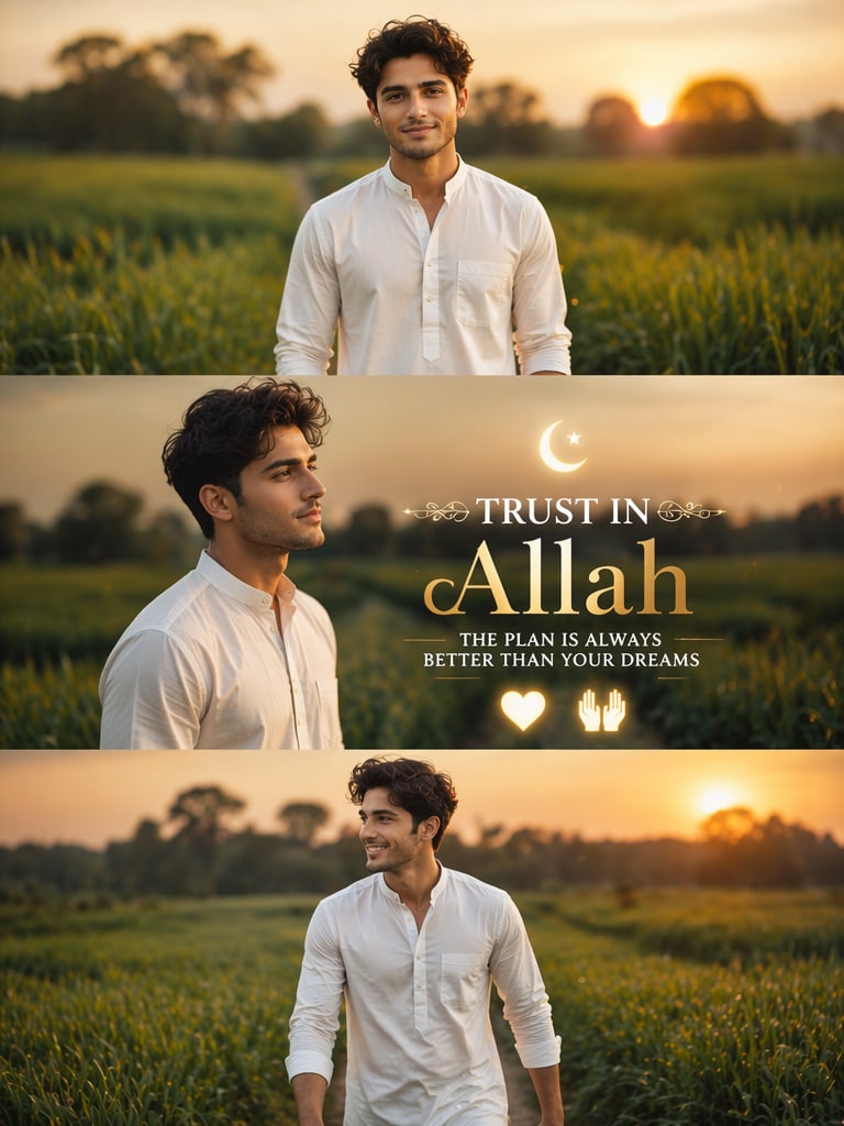 Muslim Boy 3 Layer AI Photo Editing Prompt