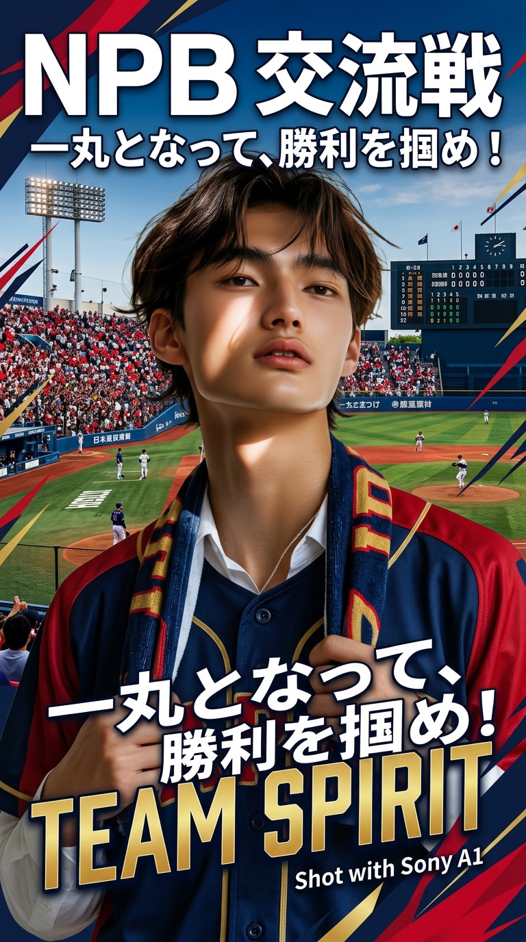 推し球団カラーが映える交流戦ビジュアル