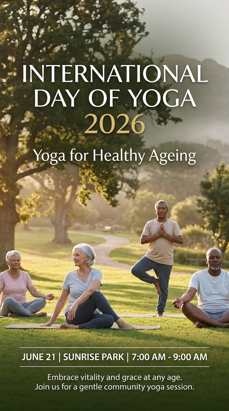 International Yoga Day AI image generator 2026 theme poster prompt