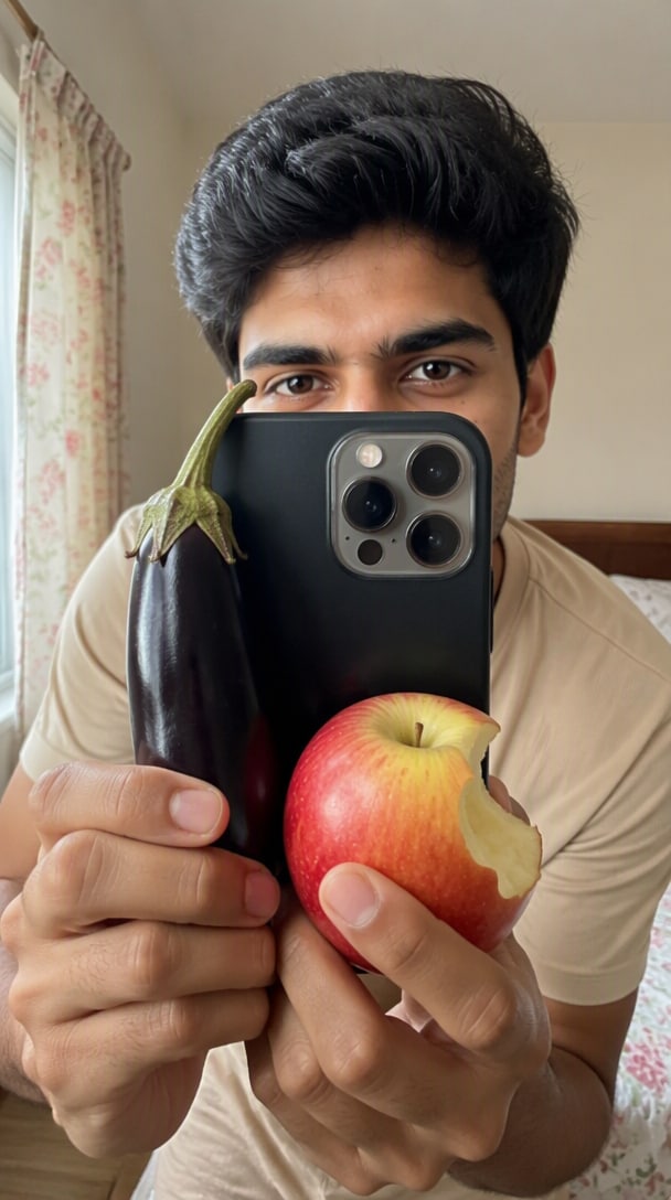 iPhone 18 Pro Max mirror selfie AI prompt result
