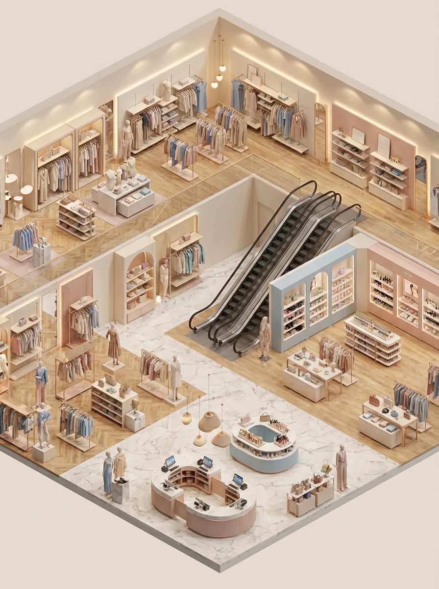 Isometric Retail Interior
