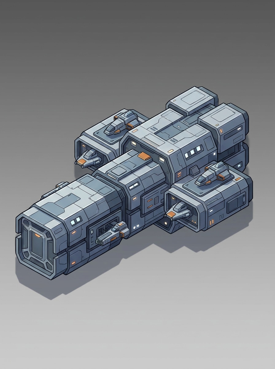 Isometric Game Ship