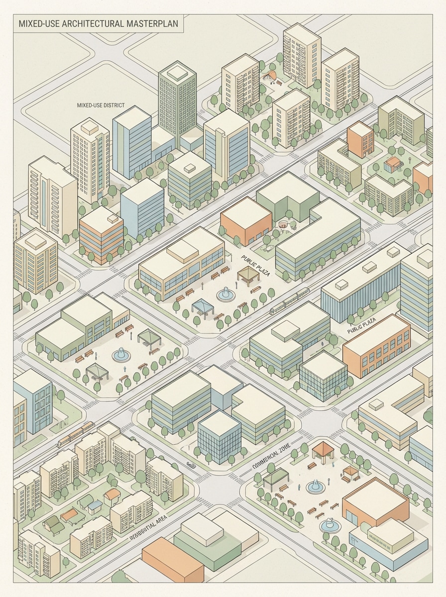 Isometric Masterplan Illustration