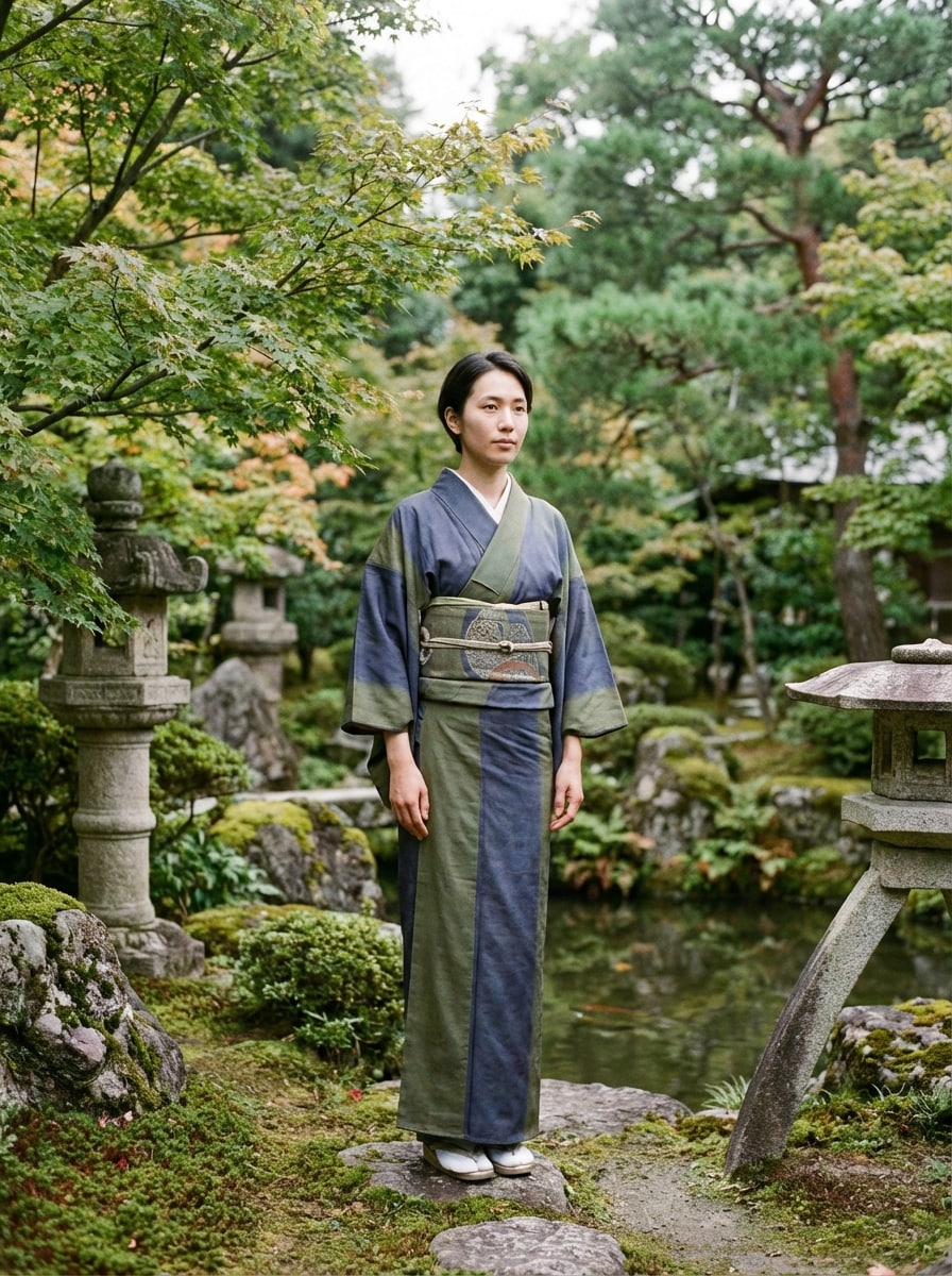 Japanese kimono outfit