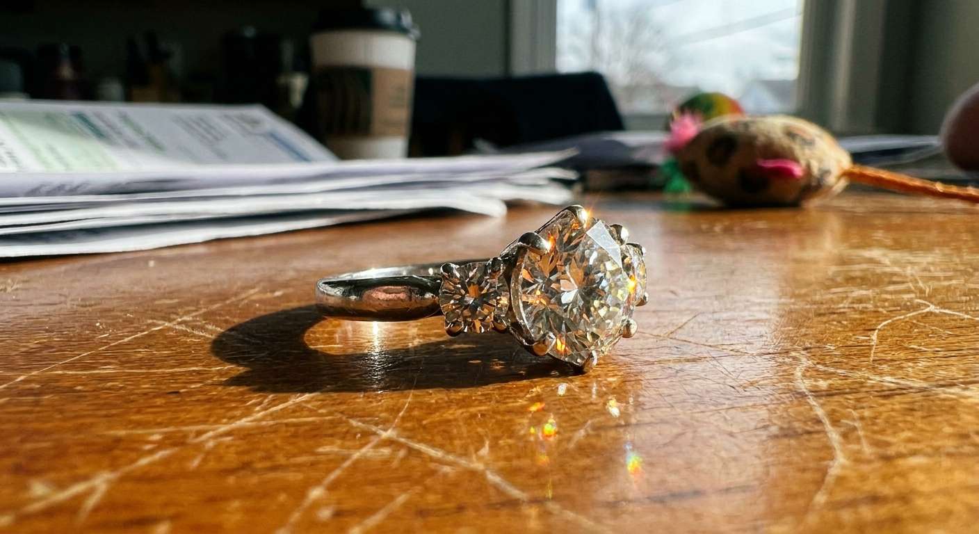 White Jewelry Studio Setup before background change