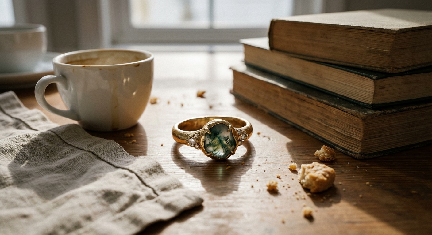 Editorial Jewelry Campaign Scene before background change