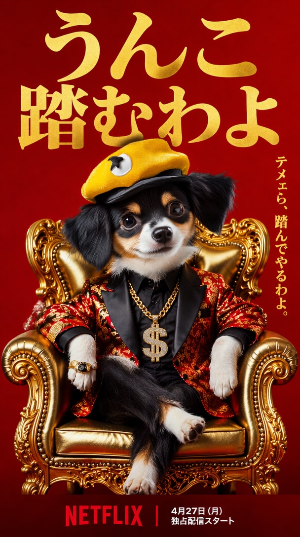 Pet Luxury Gangster Meme Poster