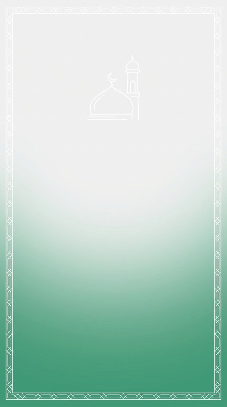 Minimal green white Jumma Mubarak wallpaper prompt