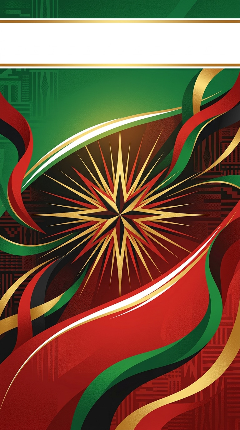 Juneteenth poster background prompt for AI image generator