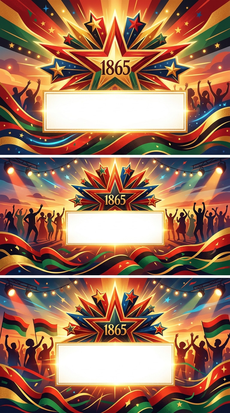 Juneteenth banner background prompt