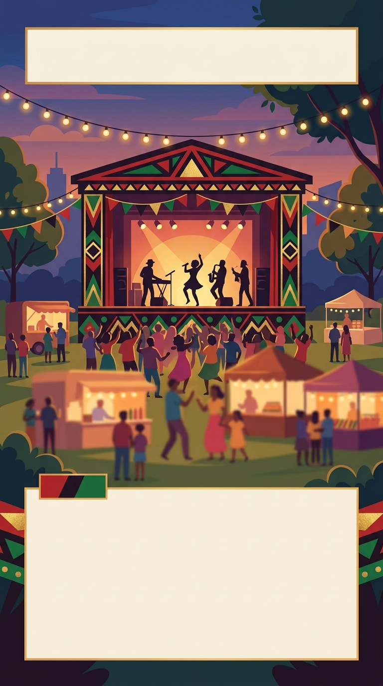 Juneteenth community event flyer prompt