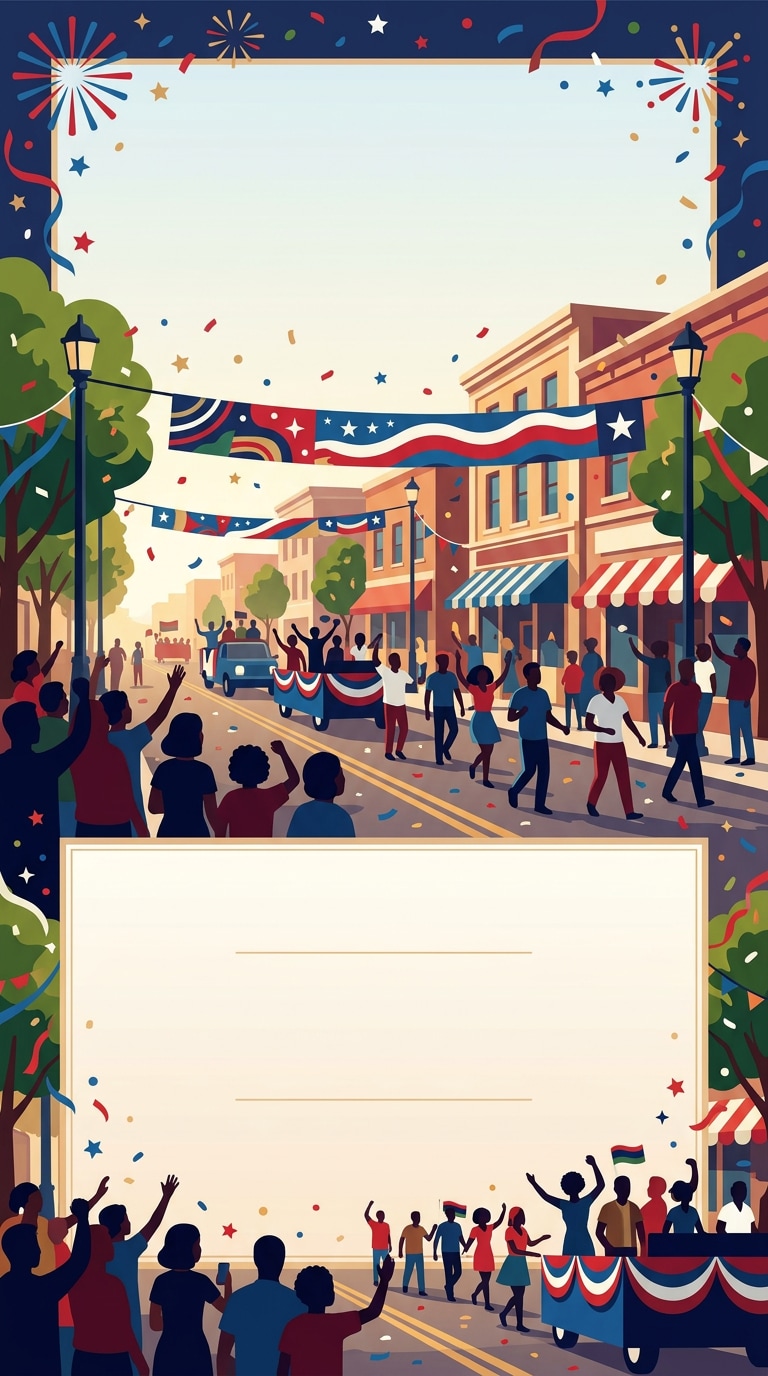 Juneteenth parade flyer prompt