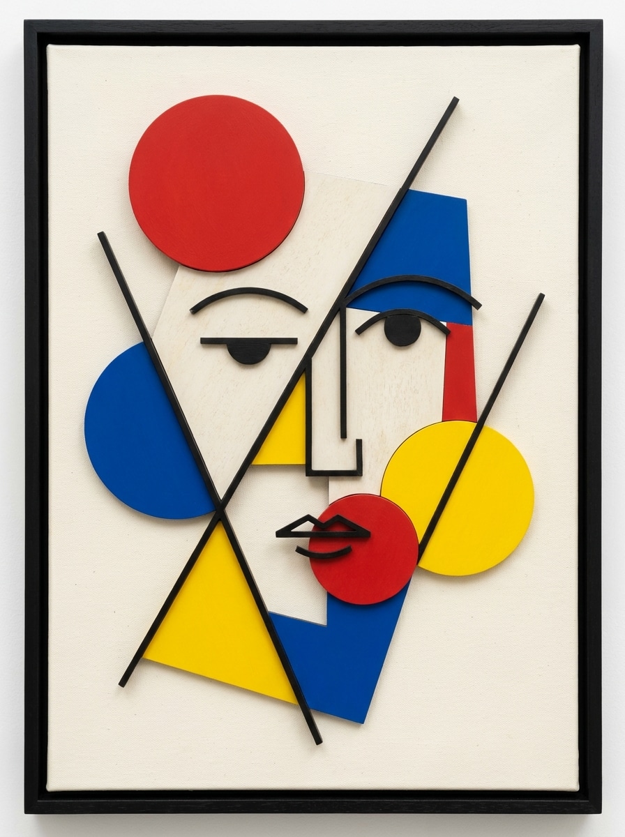 Kandinsky-Inspired Face Art