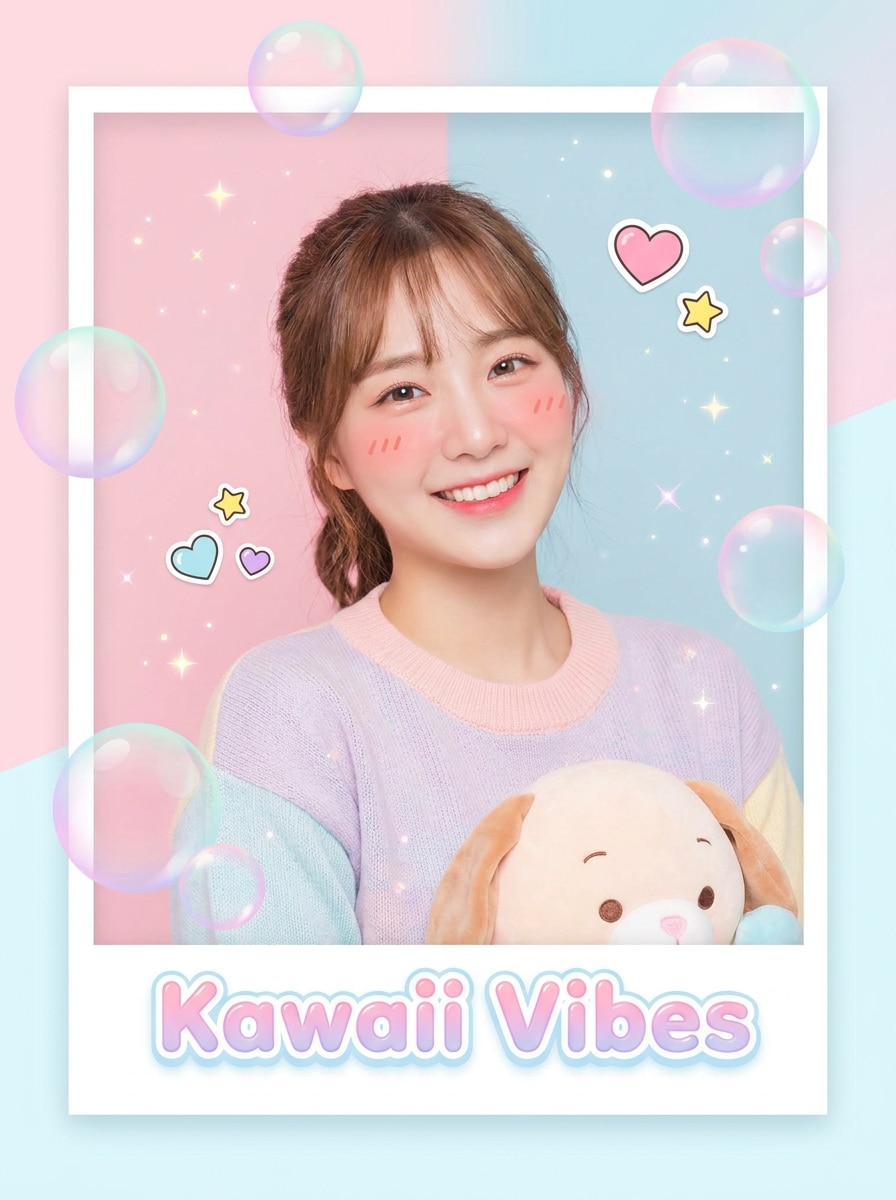Kawaii Bubble Overlay