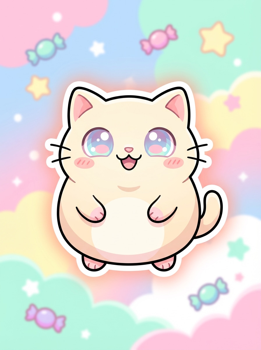 Kawaii Cartoon Cat