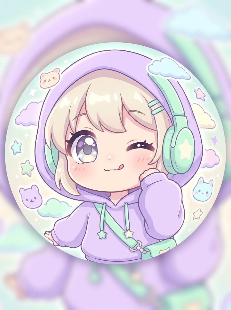 Kawaii Fisheye Character