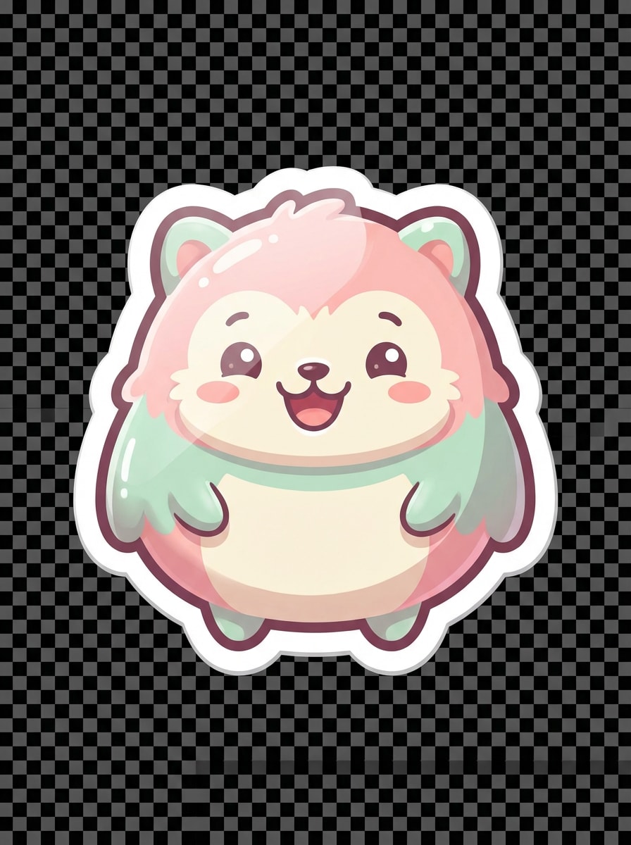 Kawaii Mascot Sticker Decal