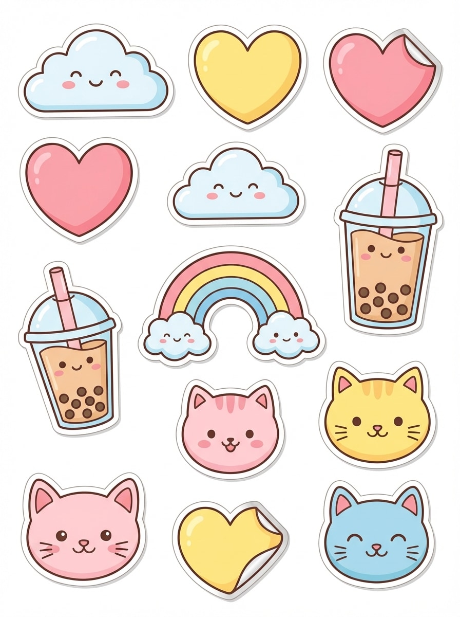 Kawaii Sticker Doodle