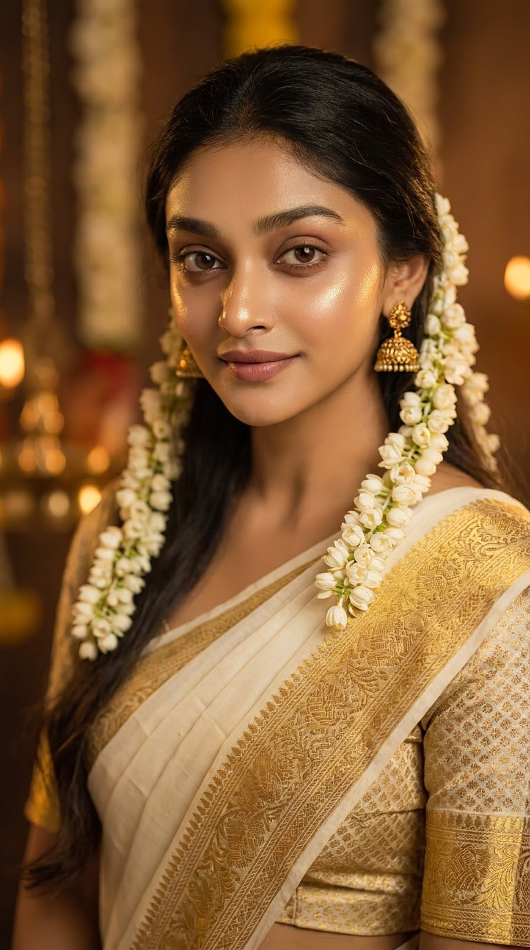 Kerala Saree Instagram DP AI Prompt