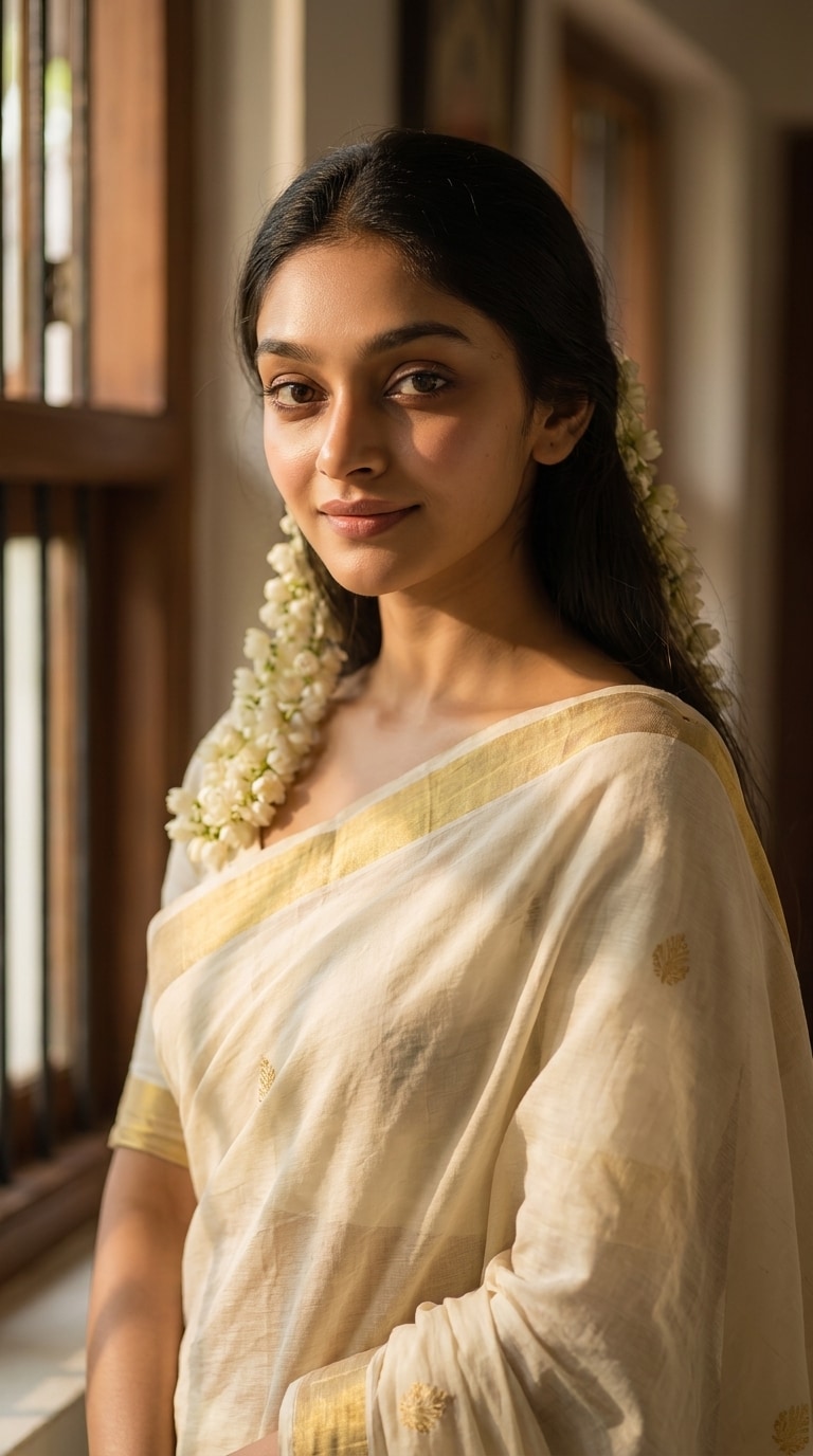 Gemini AI Saree Prompt Kerala Style