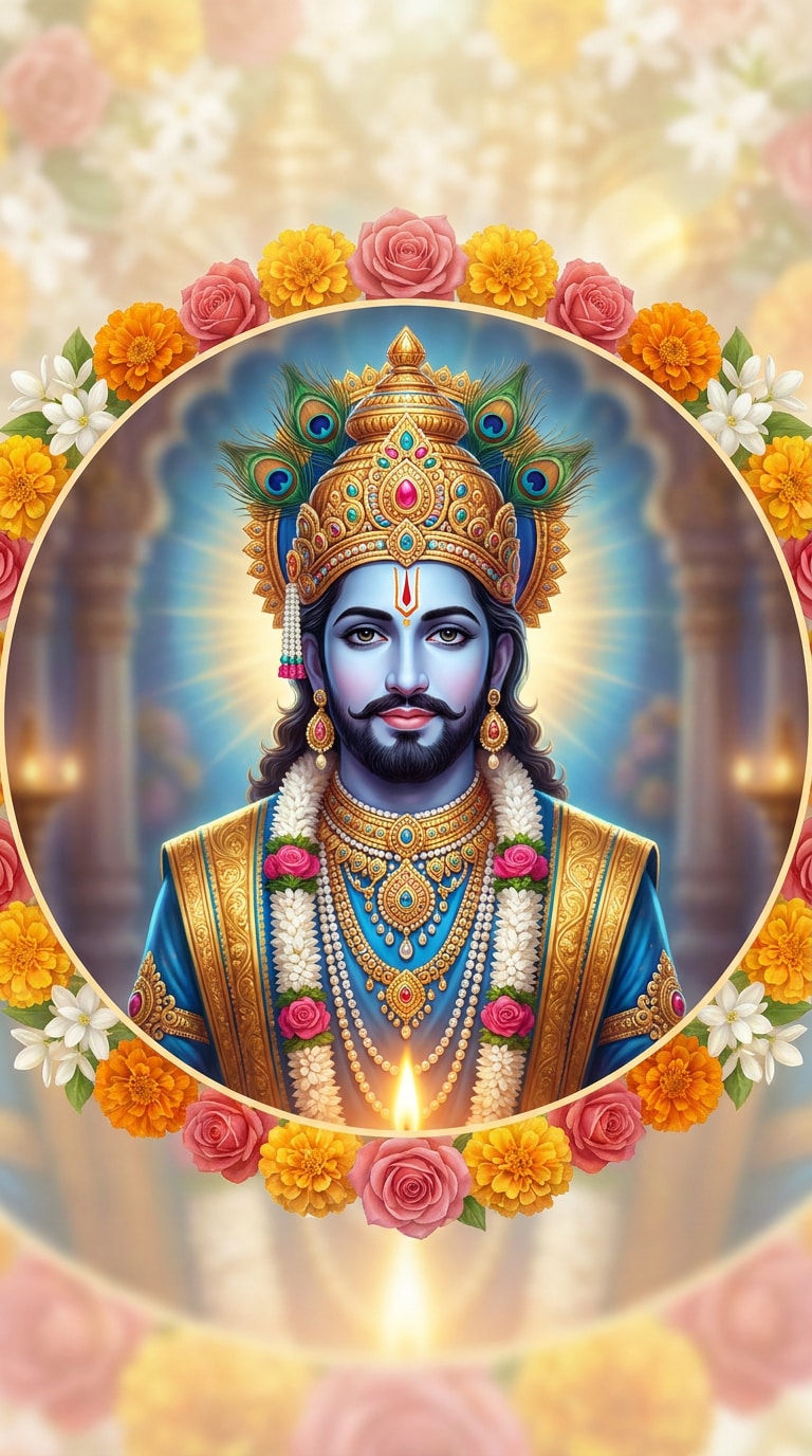 Khatu Shyam Baba square DP prompt