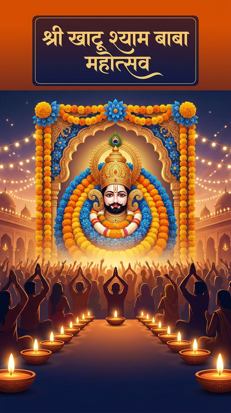 Jai Shri Shyam quote card AI prompt
