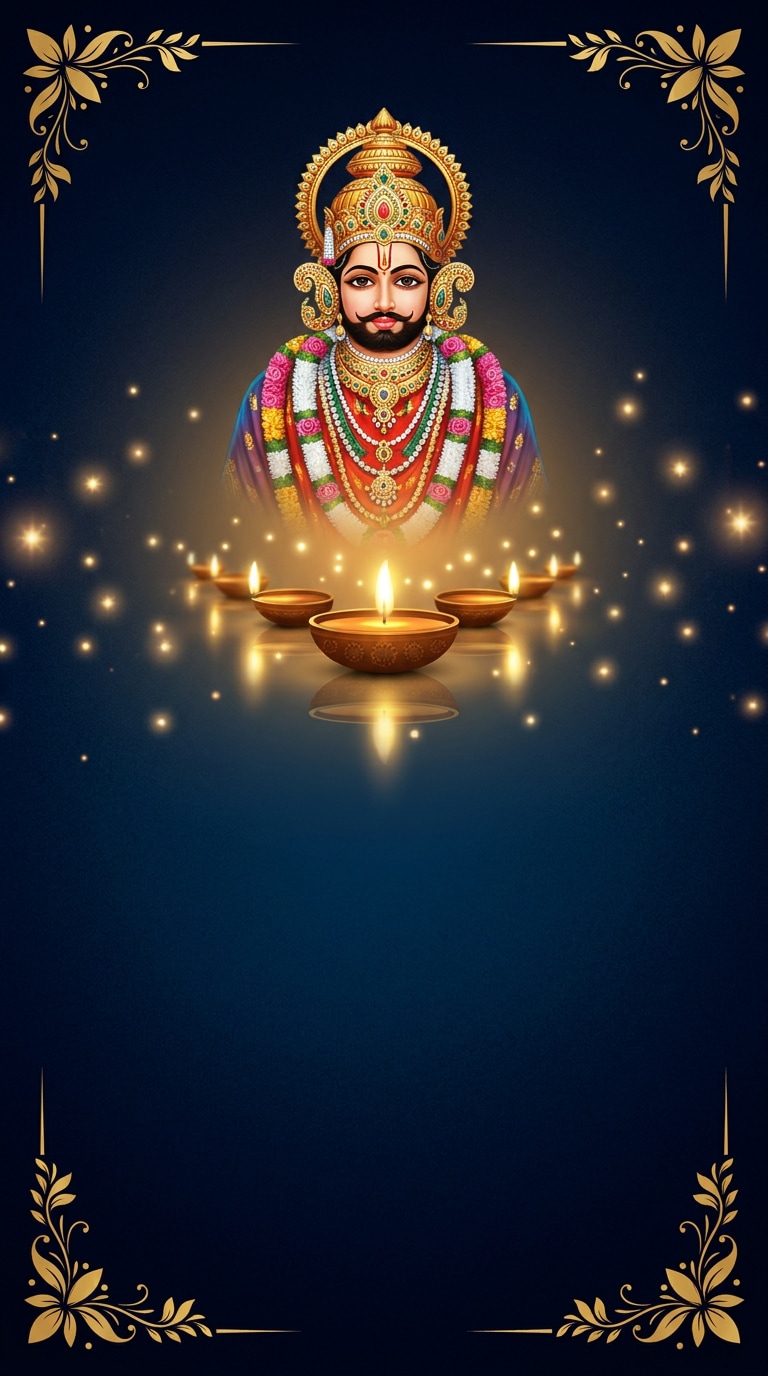 Khatu Shyam Baba PNG sticker AI prompt