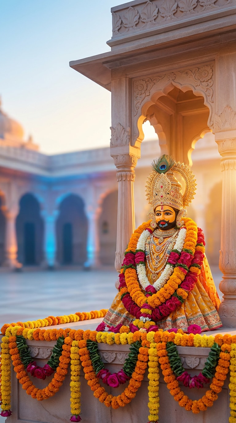 Shyam Baba desktop wallpaper AI prompt