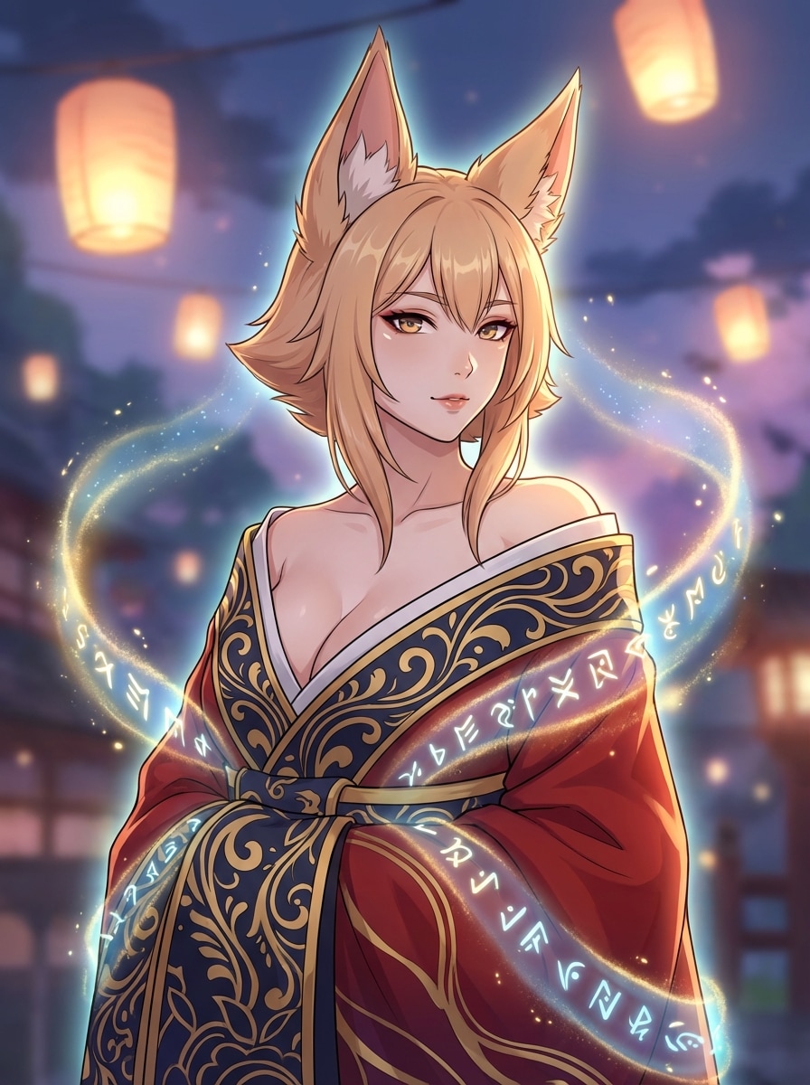 Anime Kitsune Portrait