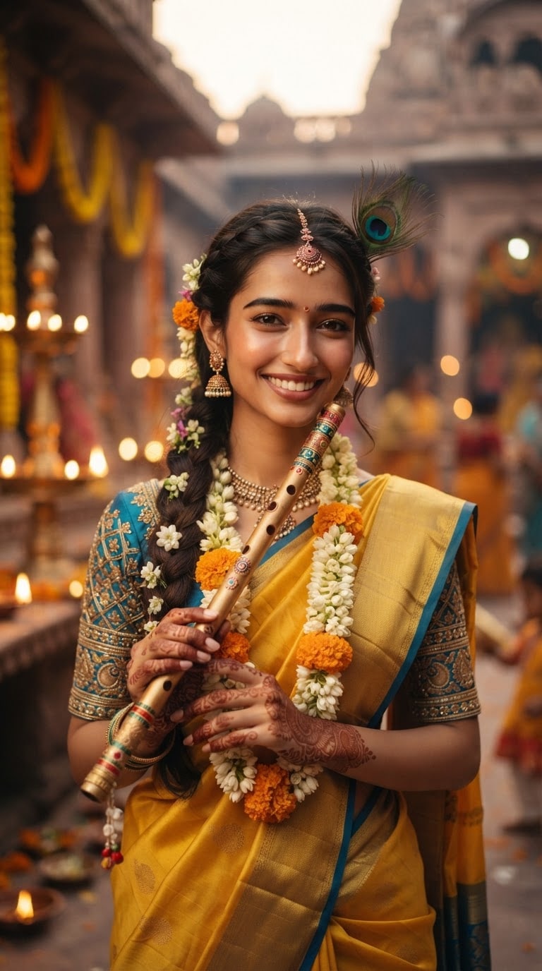 Krishna Janmashtami AI Photo Editing Prompt